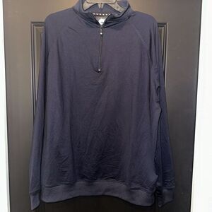 Footjoy FJ 1/4 Zip Long Sleeve Pullover Poly & Spandex‎ Navy Blue Men's Size L